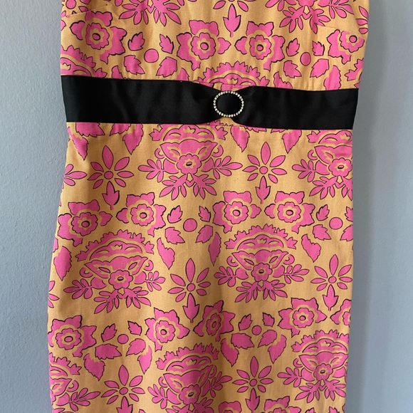 TIBI Vintage 90s Y2K Cotton Floral Sundress Size 4 - Picture 3 of 7